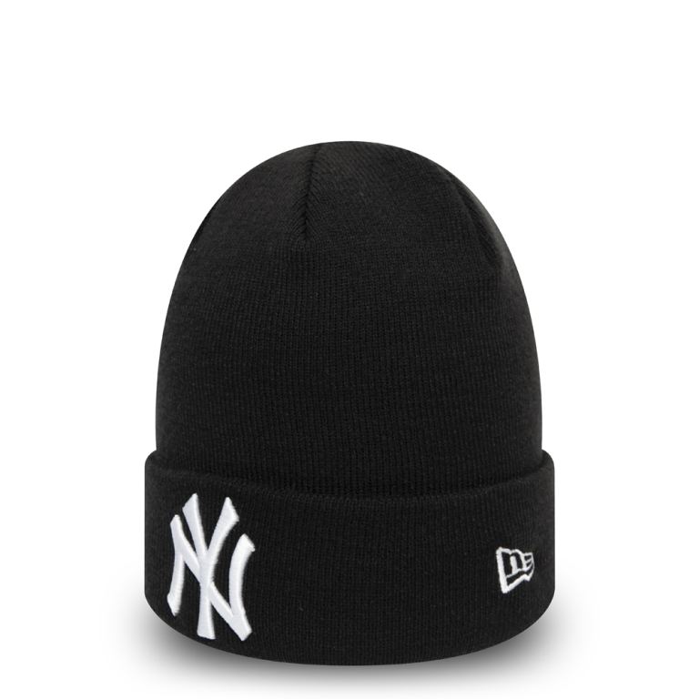 Gorras New Era Beanies Negros - New York Yankees Essential Cuff 18604ZPLM